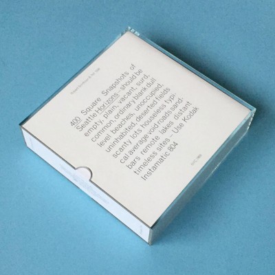 Case Study #2 Robert Smithson, 400 Seattle Horizons (Destroyed) - Special edition with plexiglass slip case, an edition of 20 copies 800 pages, 22,3 x 22,3 cm, digital printing